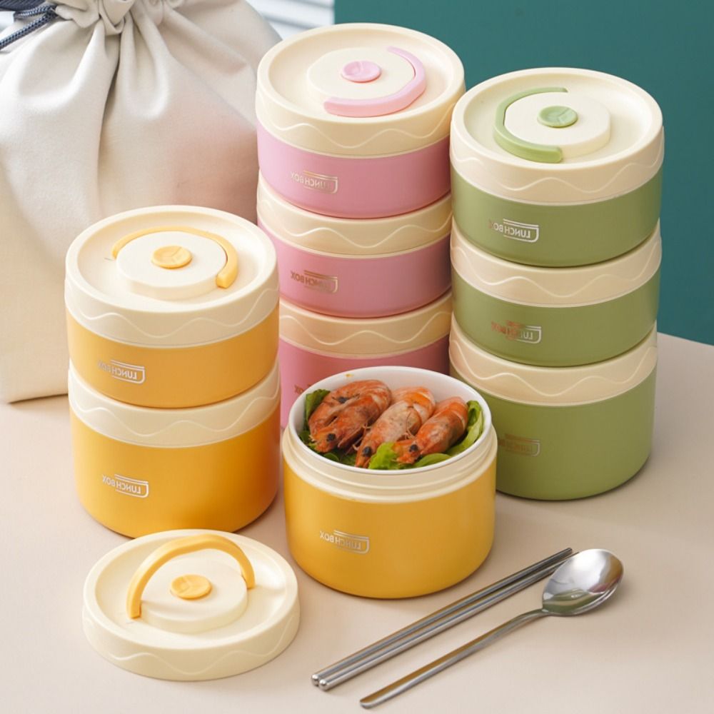 Ceramic Heat Emitter - Versiegelte Lunchbox mit Keramikeinsatz, praktische runde